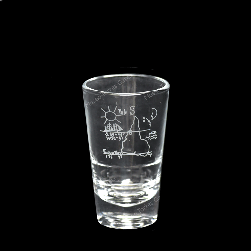 Vaso de grappa América en tubo