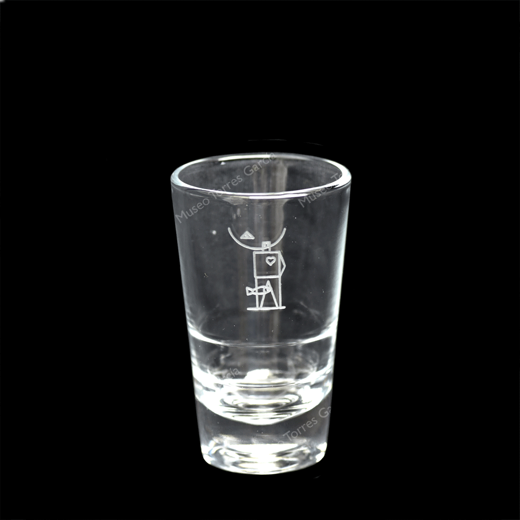 Vaso de grappa Hombre universal en tubo