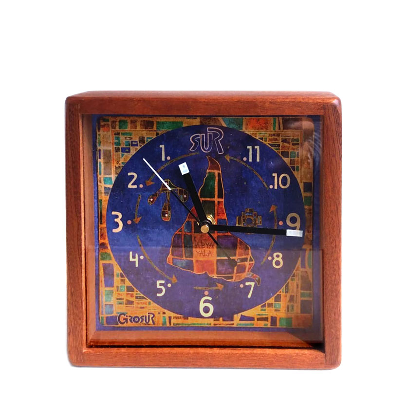 Reloj mediano giro invertido 