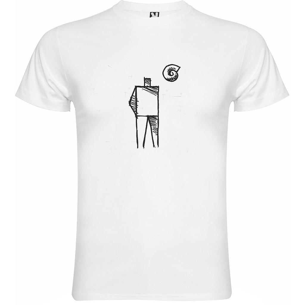 Remera hombre blanca unisex XL